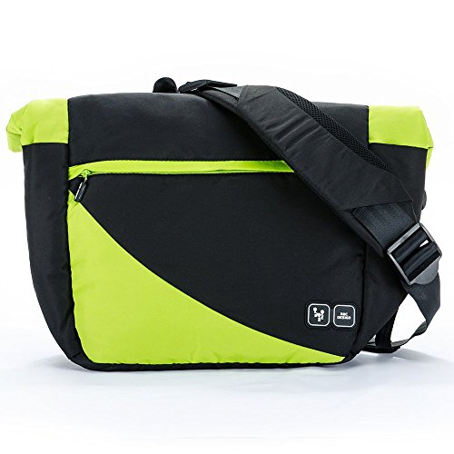 Preisvergleich Produktbild ABC Design Wickeltasche Courier inkl. Wickelunterlage, Utensilientasche & Schnullertasche / Lime / Große Babytasche zum Umhängen
