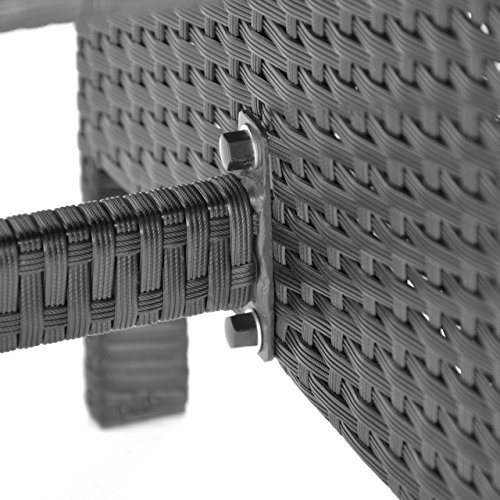 Outsunny 3-teiliges Gartenmöbel Set - 2 Sessel Mit Tisch Kolonialstil Grau