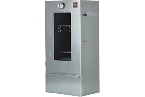 ITA Smoker Oven 7000 - Premium Smoker Cabinet with 3 Levels - Alloy Steel, with Viewing Window and Thermometer - EU Quality Directly from Manufacturer - Smoker for Cold Smoking & Hot Smoking