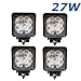 Produktbild '27 W 4.3 Work Light 2565LM Arbeitsscheinwerfer LED als Lampe Fernlicht Abblendlicht Nebelscheinwerfer Rücklicht Licht vorne und hinten ECC für Fahrzeuge Offroad SUV ATV Boot Traktor LKW Fahrzeuge Industrielle 12 V 24 V 4 pièce