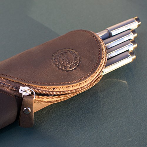 Estuche de cuero aut ntico - estilo vintage hecho a mano suave estuche de gafas delgadas estuche de l pices y cartuchera reviews Estuche de cuero aut ntico - estilo vintage hecho a mano suave estuche de gafas delgadas estuche de l pices y cartuchera