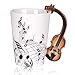 Produktbild Liebe Musik Violine Noten Muster Freiheit Stil Keramiktasse Cup für Kaffee Tee Milch mit Handle-Geschenk
