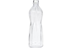 Bormioli Bouteille en verre avec bouchon Aqua 1 l
