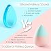 Elera 5 Pieces Silicone Makeup Sponge Applicator for Blending Liquid Foundation or Creams