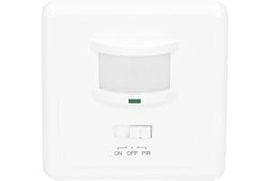 ORNO CR-205 Detecteur de Mouvement pour Boîtier Electrique Øfi60 Compatible LED 1200W Max Installation à 3 Fils et Compatible LED (Détecteur de Mouvement)