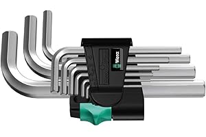 Wera 950/9 SM N Zestaw kluczy metrycznych, Mate Chrome, 9 sztuk