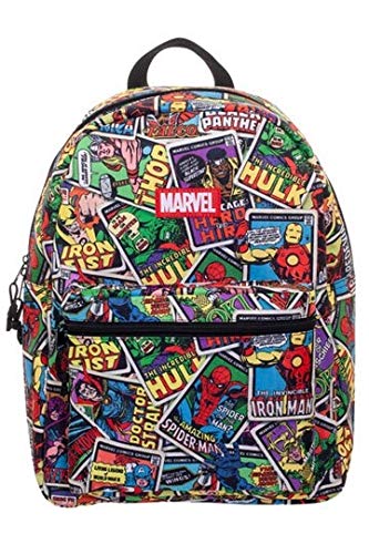 Preisvergleich Produktbild Bioworld Marvel Rucksack Karte AOP Brick Logo Borse