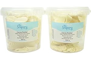 THESOAPERY Manteca de cacao 1kg (2x500g) - 100% natural y pura