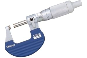 Mitutoyo 102 – 707, Ratchet thimble micrometri 0 mm-25 mm Range, 0.001 mm Graduation