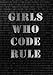 Produktbild Girls Who Code Rule Notebook (7 x 10 Inches): A Classic 7x10 Inch Ruled/Lined Notebook/Journal with Black and Silver Binary Design Cover (Cute ... and Other Gifts for Women and Teen Girls)