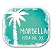 Produktbild 2 x 10cm/100mm Marbella Malaga Spanien Vinyl Selbstklebende Sticker Aufkleber Laptop Reisen Gepäckwagen Cool Zeichen Spaß #6332