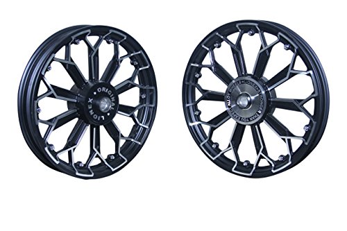 Lionex Premium Quality Royal Enfield Bullet Alloy Wheels 10 Spoke with Silver Stud Classic 350, Classic 500, Classic Desert Storm, Classic Squadron Blue, Classic Battle Green, Classic Crome(Set of 2 - Front and Rear) RS.8700 (52.00% Off) - Amazon Lionex Premium Quality Royal Enfield Bullet Alloy Wheels 10 Spoke with Silver Stud Classic 350, Classic 500, Classic Desert Storm, Classic Squadron Blue, Classic Battle Green, Classic Crome(Set of 2 - Front and Rear) RS.8700 (52.00% Off) - Amazon