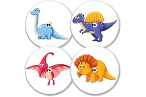 MySweetStitch | autocollants capteur Freestyle Libre 1 & 2 | Set d'autocollants (4 pièces) avec TROU D'AÉRATION | Dinos | Made in Germany