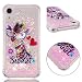 Produktbild Everainy iPhone XR Hülle Silikon Transparent 3D Flüssig Glitzer Durchsichtig Stoßstange Gummi Kompatibel für iPhone XR Liquid Stoßfest Hüllen Handyhülle Schutzhülle (Giraffe)