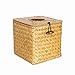 Produktbild KAMIERFA Quadratische Rattan Taschentuchspender Kosmetiktuecherbox Khaki
