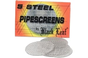 Black Leaf - Filtri in acciaio per bong, 20 mm di diametro (20 confezioni da 5 pezzi), 100 pezzi