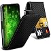 Produktbild Fone-Case (Black Carbon) Aldi MEDION LIFE E5005 Hülle Clamp-Art-Schlag Schutz-PU-Leder-Abdeckung