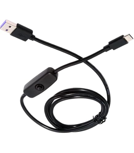 QUARKZMAN Cavo USB con Pulsante ON/OFF, Cavo Estensione USB Maschio a Femmina 1.0m Bianco, per Lampada da Scrivania LED Striscia LED