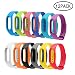 Produktbild Aolvo Veryfit Ersatz-Bänder, 12 Stück, IP67-Bänder, Ersatz-TPE, flexibel, bunt, für Xiaomi Mi 2