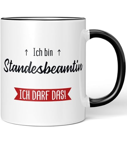 JUNIWORDS Tasse 'Ich Bin Dieser Legendäre Atmungstherapeut' – Schwarz, 330 Ml