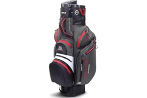 Big Max Dri Lite Silencio 2 Cartbag - wodoodporna torba golfowa Charcoal White red