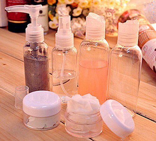 Kakaxi(TM) 6 Pieces Portable Travel Bottle Set Spray Bottles Sprayer Travel Bottle Kit(6 Piece with Bag)