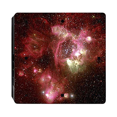 Preisvergleich Produktbild NIUQY Verlustprävention Personalisiert Mode Aufkleber Geeignet für Sony Playstation PS4 SLIM Konsole Motiv Controller Decal Cover Skin Set Dekoration Geschenk Gerät aufrüsten