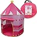 Price comparison product image Creatov Children Play Tent Girls Castle For Indoor/Outdoor Use, Foldable With Carry Case Free Pink