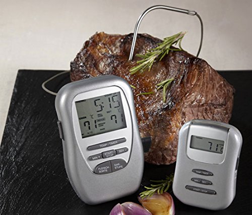 Digitales Funk-Bratenthermometer inkl. Funkempfänger Grillthermometer Grill - 3
