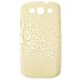 Produktbild kj-vertrieb Schutzhülle, Hard Case für Samsung Galaxy S3 GT-i9300 - Schneeflocken-Optik - Gold, Gelb