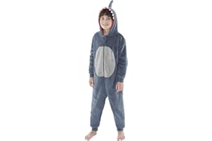 Animal Crazy Onesie Girls Boys Kids Childrens Fleece Onesies Jumpsuit Playsuit One Piece UK Seller