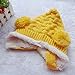 Shot--In Baby Ear Cap Knitted Baby Hat Bonnet Winter Hat (Yellow)