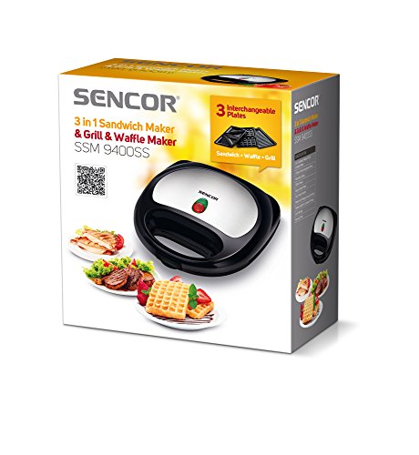 Sencor SSM 9400SS 3-in-1 Sandwich / Waffle Maker und Grill - 4
