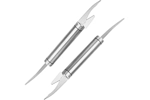 2 pièces Nettoyeur de crevettes et Décortiqueur de crevettes en acier inoxydable Deveiner Couteau à décortiquer les crevettes pour langoustes Homard Décortiqueur de crevettes