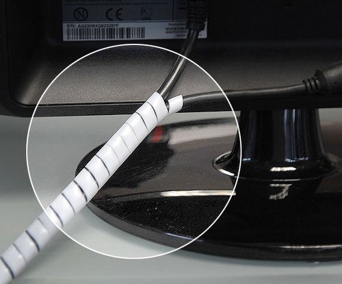 BML Gaine de rangement pour fils d'appareils électriques PC TV