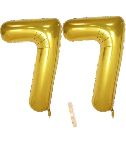 Riesen-Folienballon Zahl 77 In Rose-Gold – 100 Cm Groß, Helium-tauglich, Für Geburtstag & Jubiläum