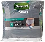 Depend Lycra Underwear for Men - Small/Medium