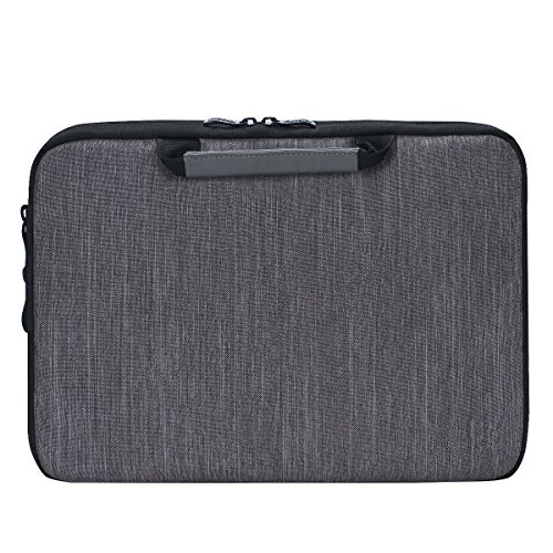 iCozzier 15-15 6 Zoll Notebook H  lle Sleeve Tasche mit Griffen Zubeh  rtasche f  r 15 Zoll Laptop Ultrabook Notebook Netbook MacBook - Grau