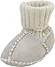 Playshoes Baby Lambskin Booties/ Shoes with Knit Wrist Handmade Soft Shoes
