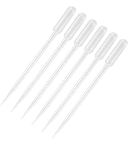 4 Pipettes En Verre QWORK 10 Ml Avec Brosses - Pour Laboratoire, DIY Ou Création De Savon