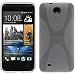 Produktbild PhoneNatic Case für HTC Desire 300 Hülle Silikon clear X-Style + 2 Schutzfolien