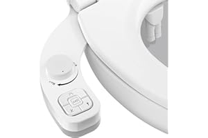 Vantency Bidet Toilette WC,Pulvérisateur Bidet non électrique avec double buses rétractables autonettoyantes,Toilette WC Japonaise avec pression d'eau réglable