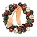 Produktbild Jspoir Melodiz 1 Pc 12"/ 8" Inch Künstliche Eisen Jingle Bells Kranz Weihnachtskranz für drinnen und draußen (8")