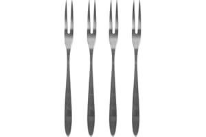 COOK CONCEPT Home Deco Factory, KU6718, Forchetta per lumache in Acciaio Inossidabile, Design Elegante ed ergonomico, Ideale per i Tuoi pasti Raffinati, Lunghezza 135 cm, Colore Argento