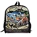 Produktbild Wvevh Fashion Campus Unisex 3D-Druck Freizeit Wasserdichter Reiserucksack Tablet Bookbag Praktisch mit hoher Kapazität Dinosaur World
