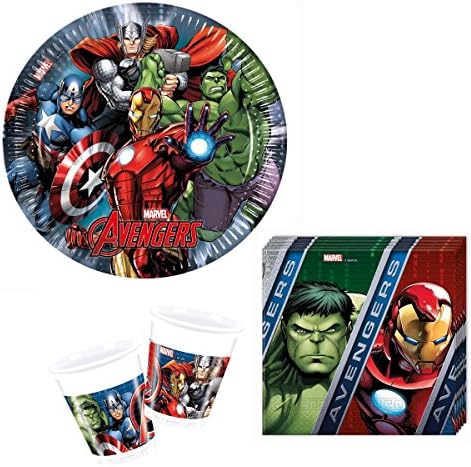 36 Pieces Avengers Heroes Party Decoration Set – for 8 Children