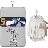 Beylini Steam Vertical Ironing Mat 5 Layers Hangable Fireproof Double Sided Durable Felt Steam Ironing Cloth Gray 50X80 cm