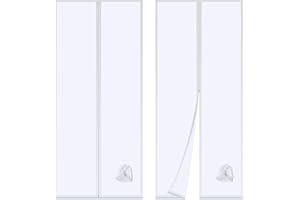 GEERDAN Joint de Porte, Joint de Porte de Climatisation Portable, avec Rallonge de Tuyau Cousue, Joint Climatisation avec Fermeture Éclair (90×210cm)