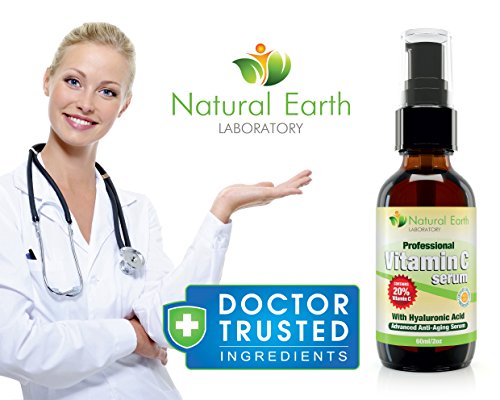 2oz of Vitamin C Serum for Face Pure Organic Contains clinical Strength 20% Vitamin C + Hyaluronic Acid. Reverse Skin Aging & Wrinkles look and feel younger! 100% Guaranteed. - 4