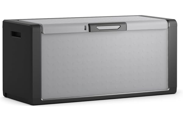 Kis KETER | Coffre de Rangement Titan, Noir/Gris, Coffre, 118x49x55 cm